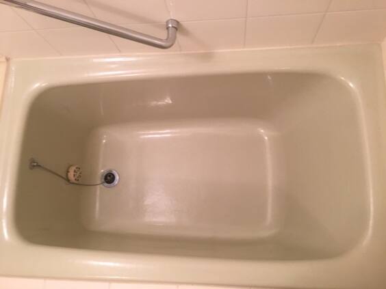 風呂掃除施工例ホーロー