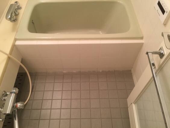 風呂掃除施工例在来浴室