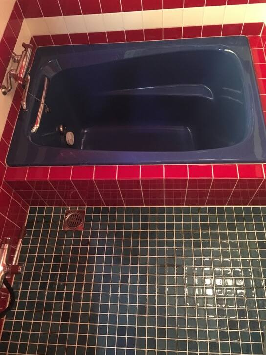 浴室掃除グ施工例タイル