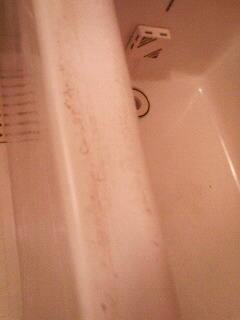 浴槽の黒ずみ